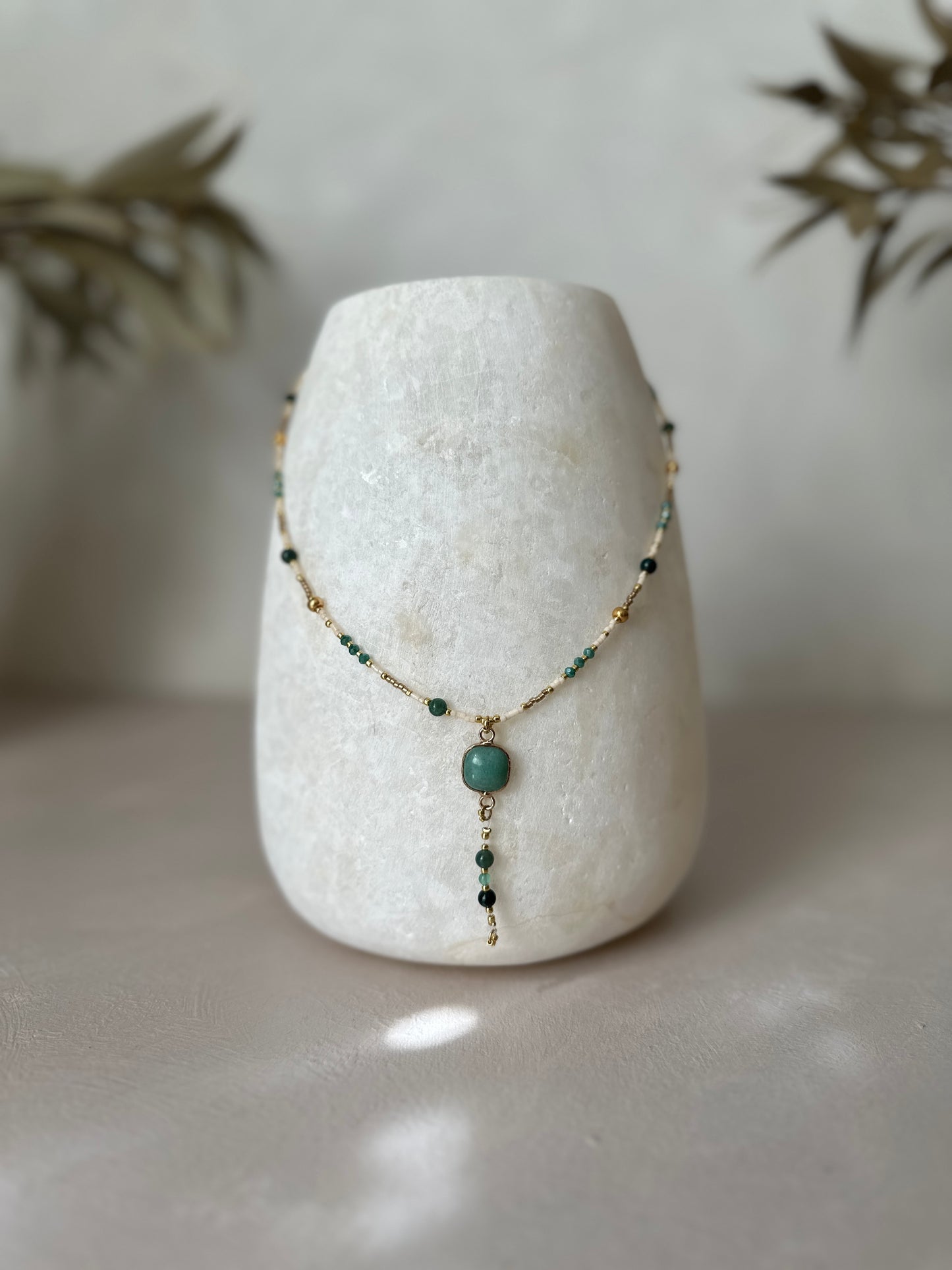 Necklace | Square Aventurine