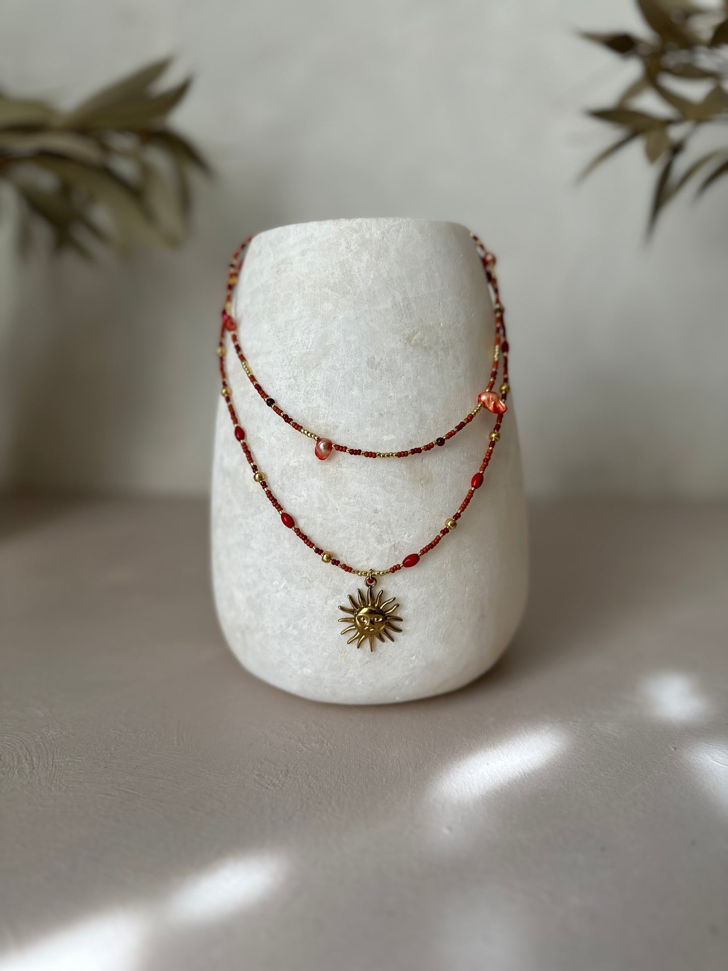 Necklace | Sunny Red