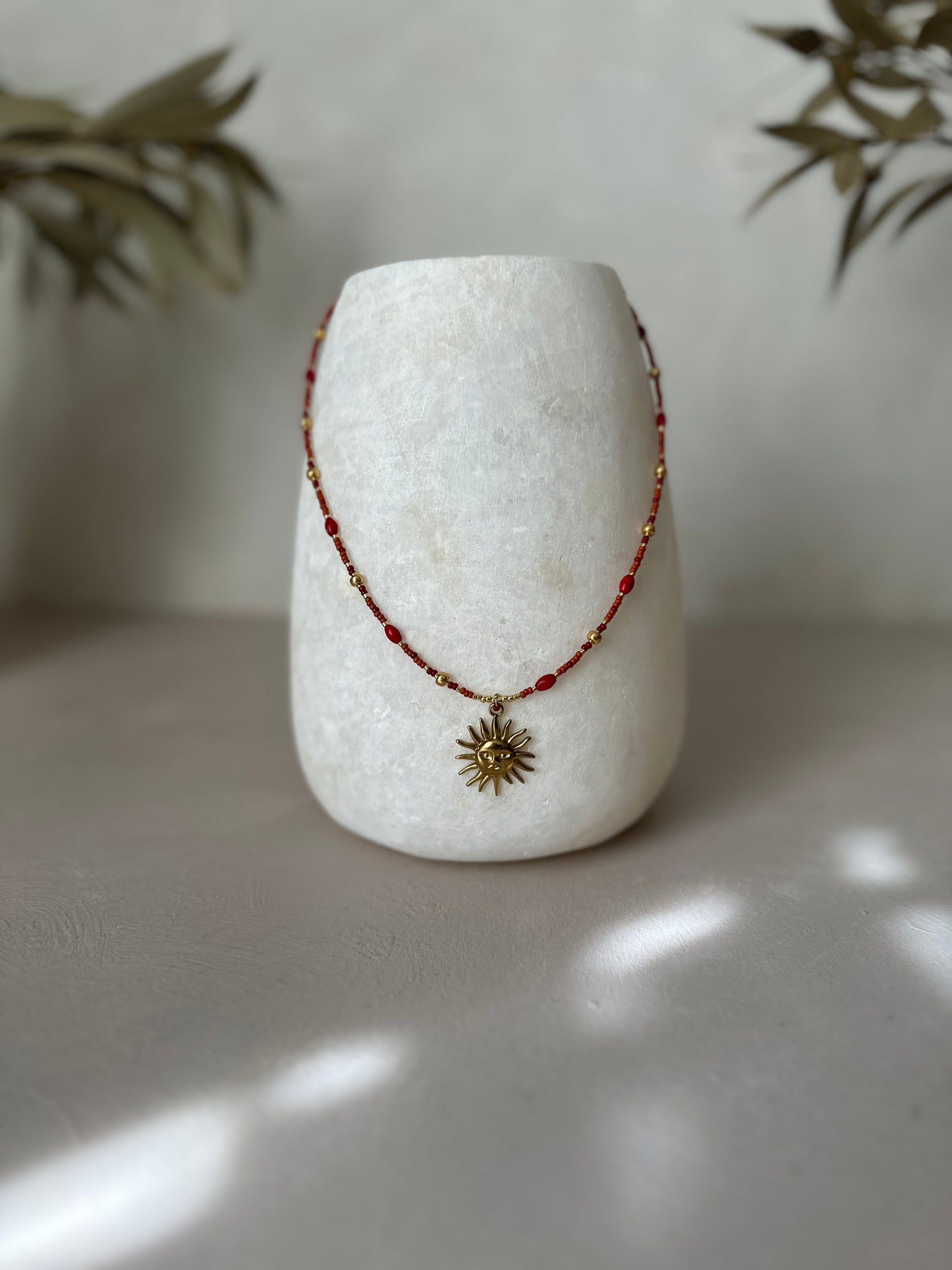 Necklace | Sunny Red