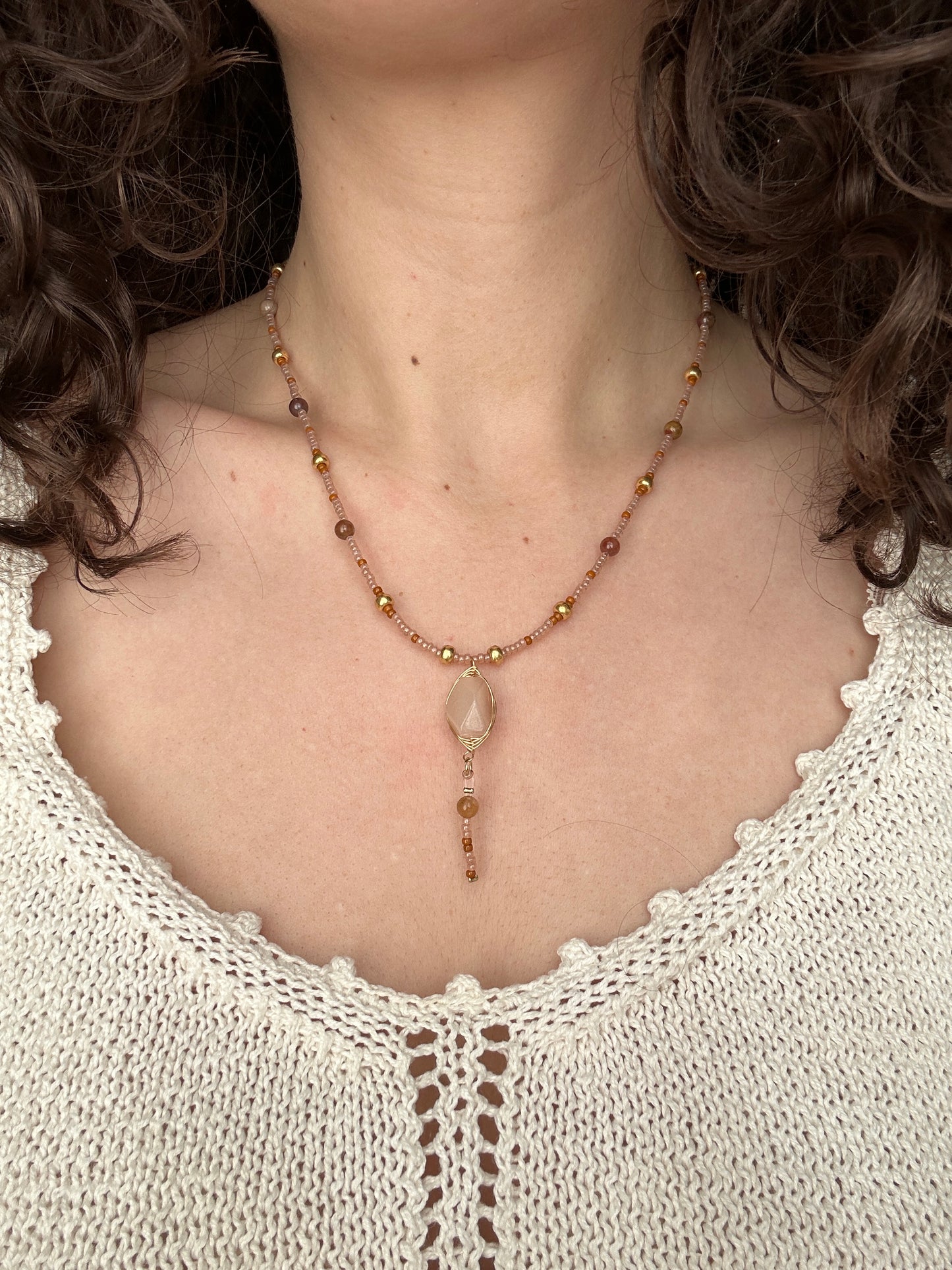 Necklace | Pink Aventurine