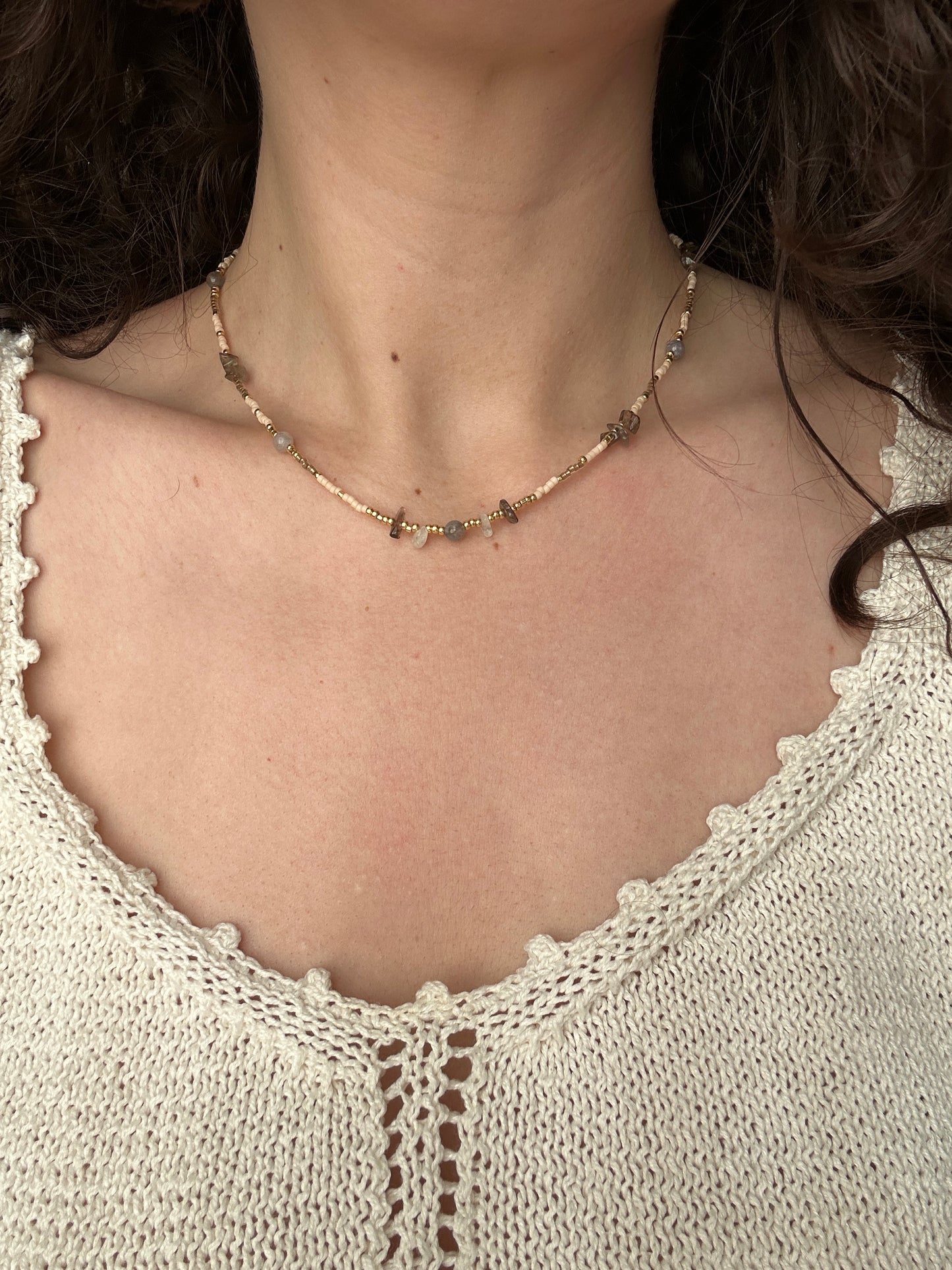 Necklace | Touch of gray