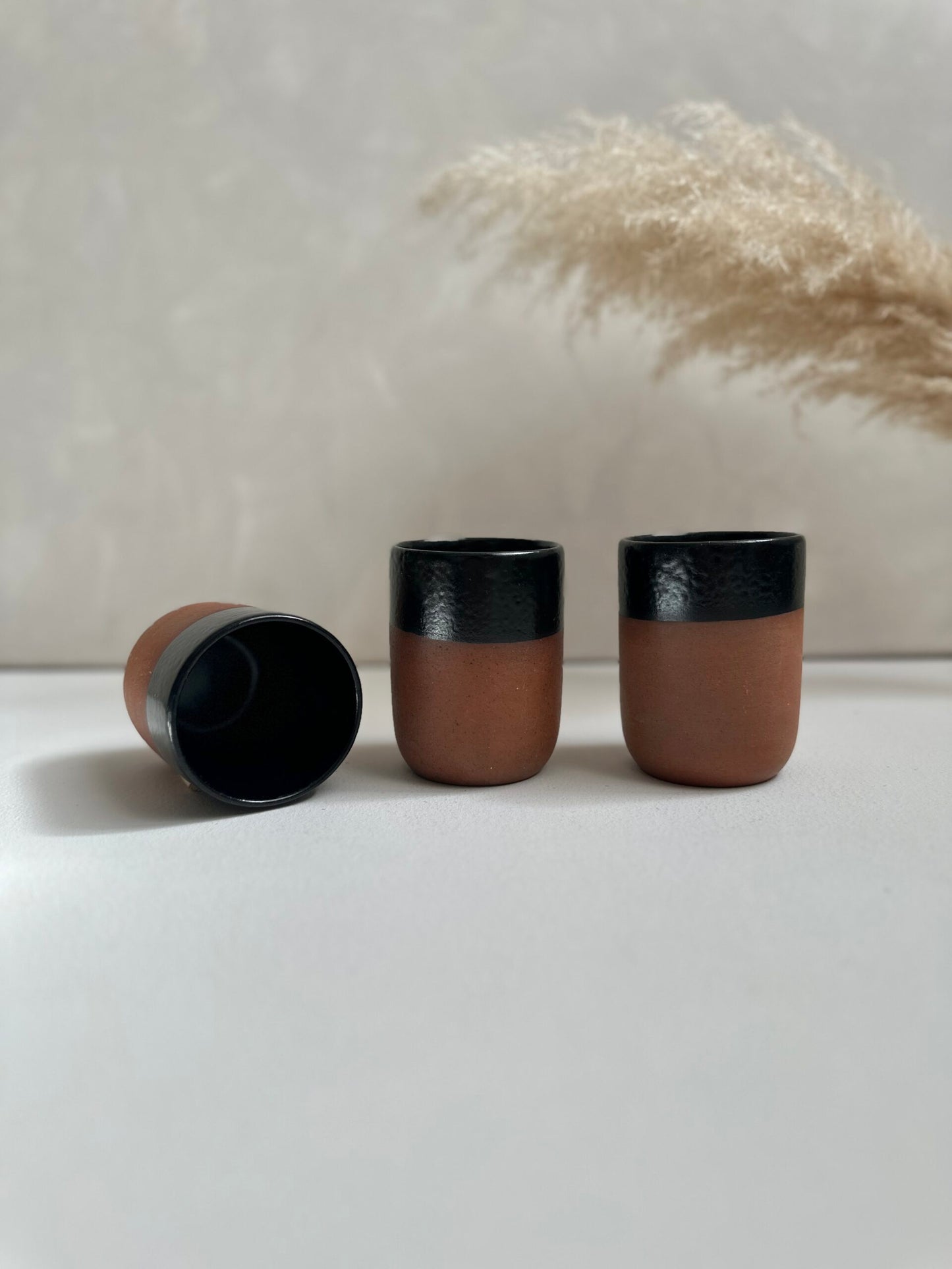 Terracotta beker | Zwart