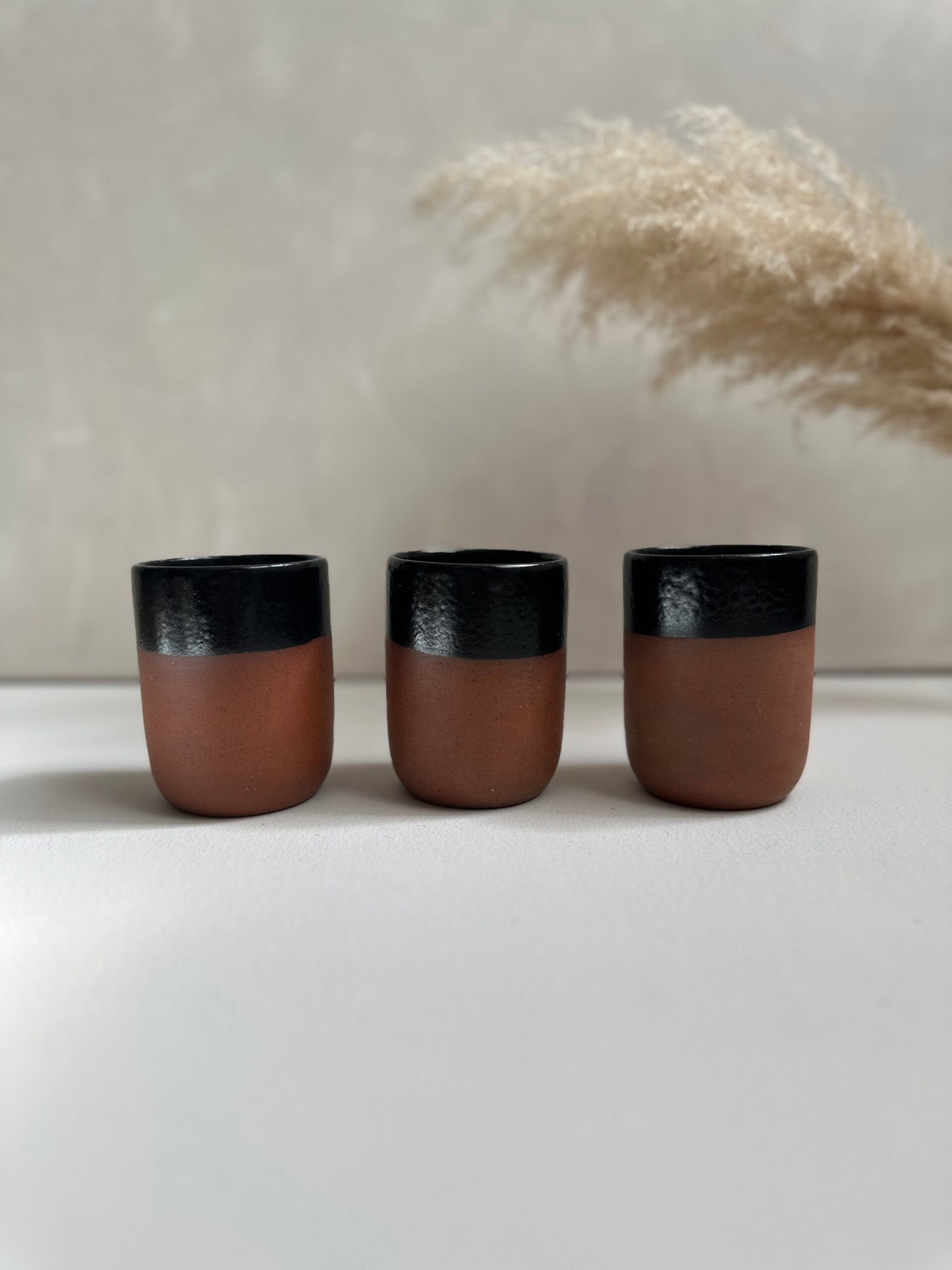 Terracotta beker | Zwart