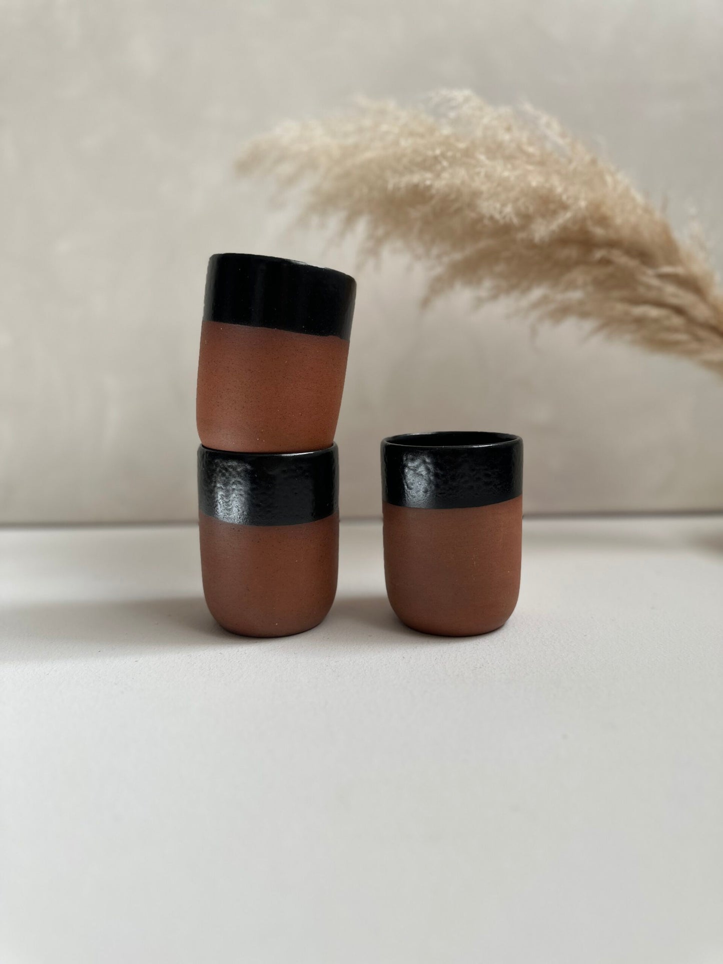 Terracotta beker | Zwart