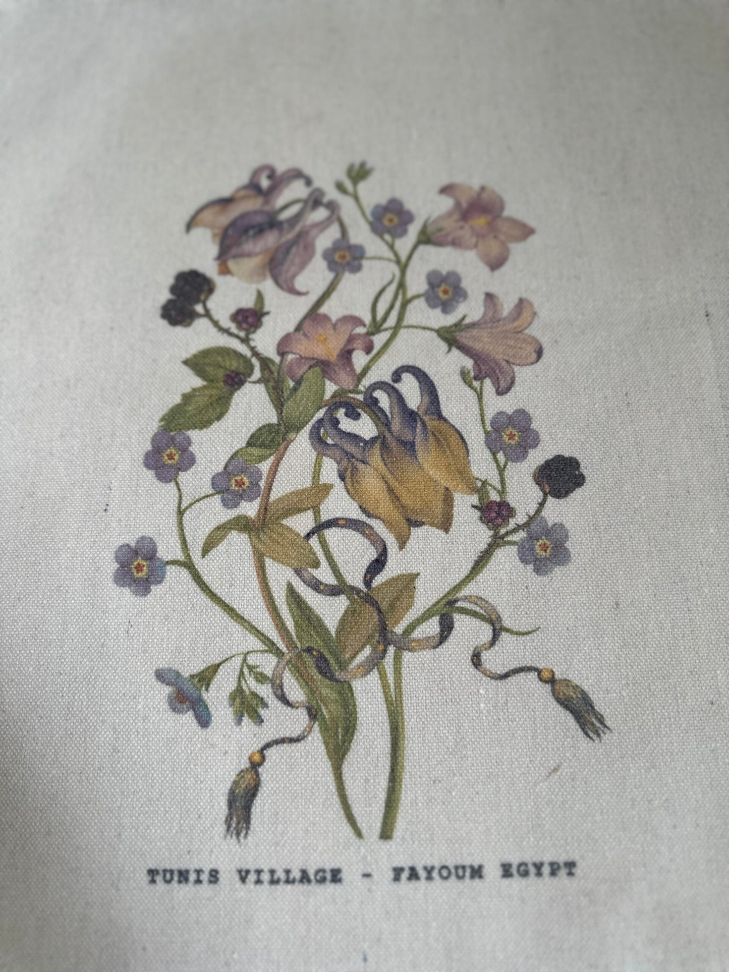 Tote bag | Paarse bloemen