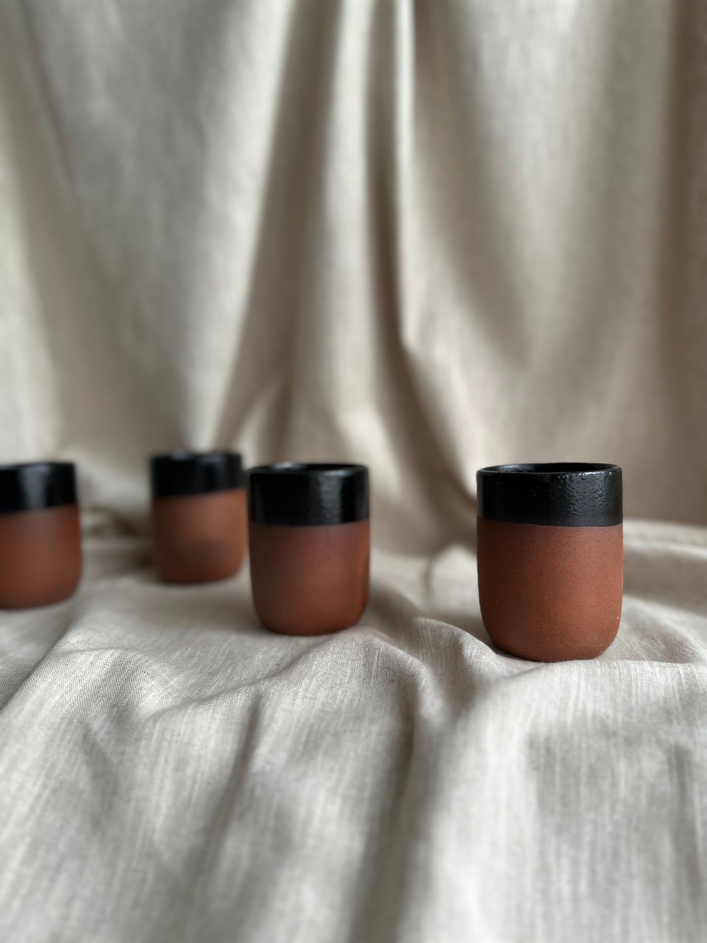 Terrakotta-Tasse | Schwarz