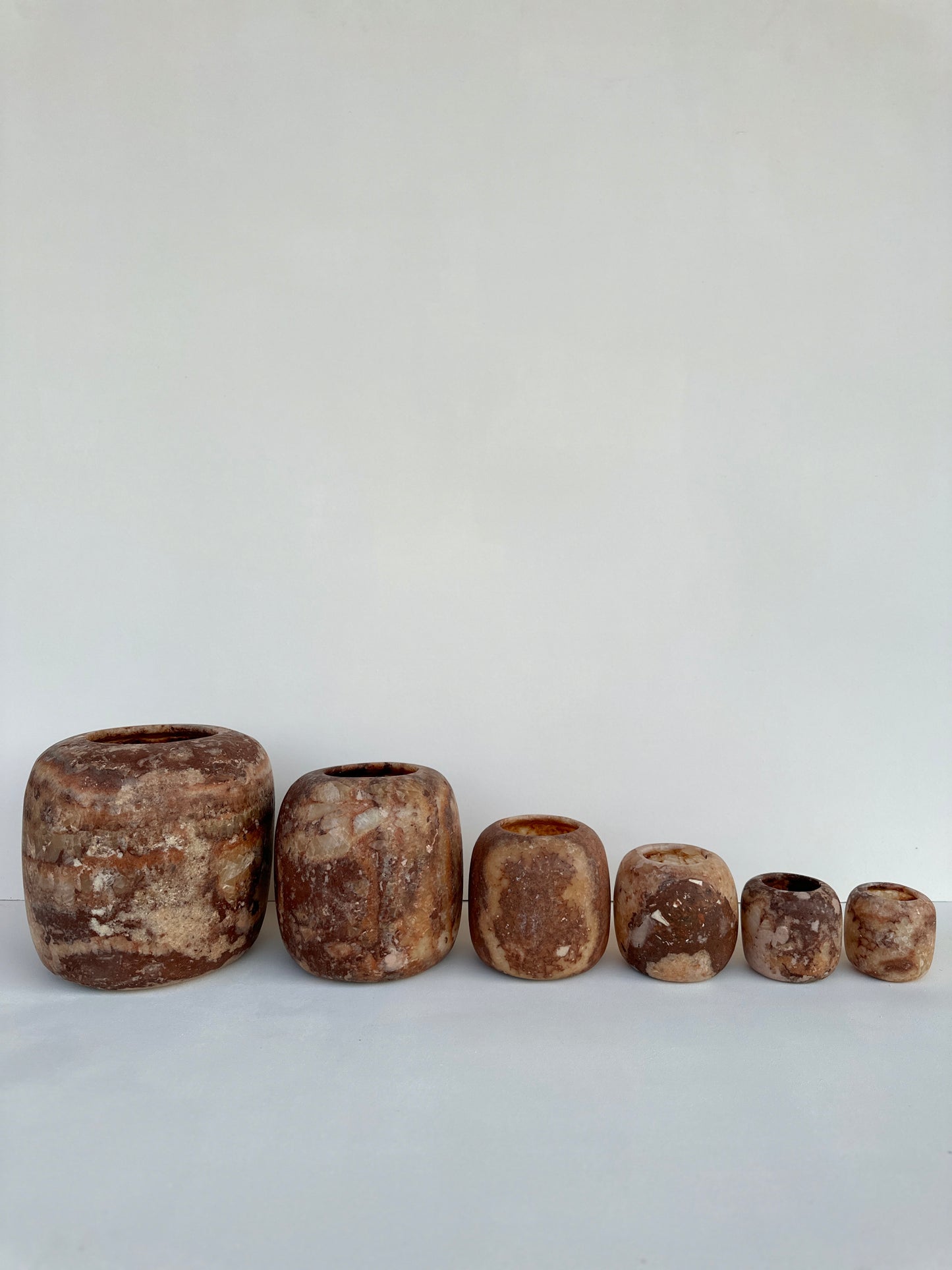 Albaster | Rond - Bruin