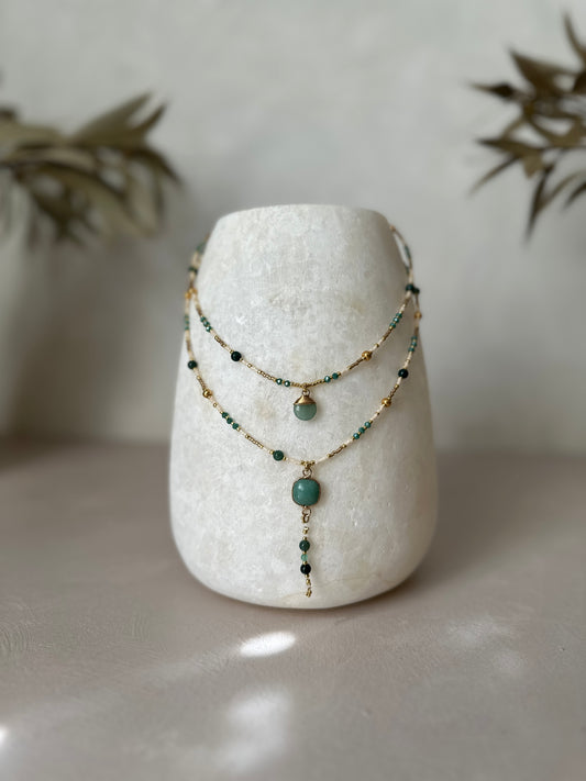 Necklace | Square Aventurine