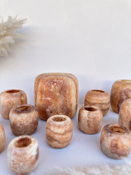 Alabaster | Round - Brown