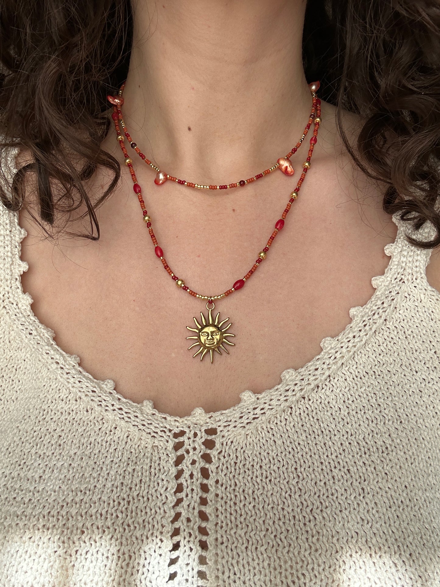 Necklace | Sunny Red