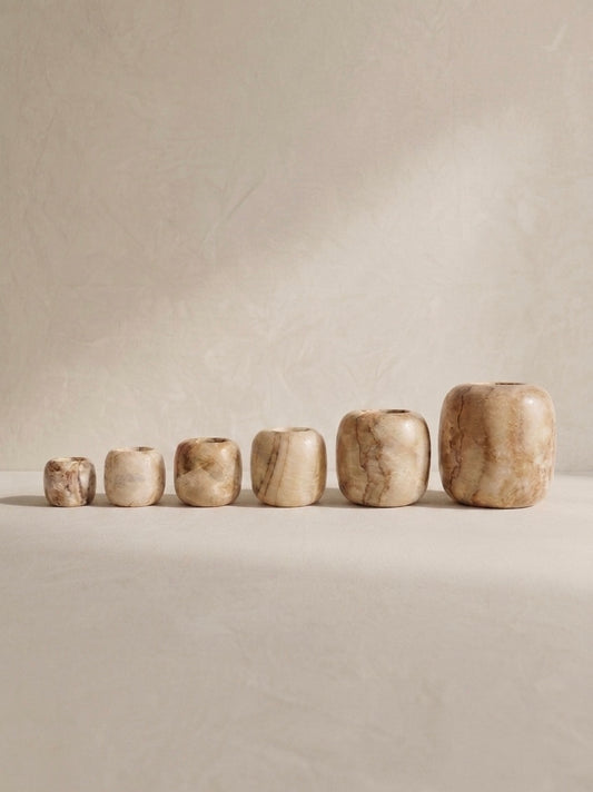 Alabaster | Round - Brown